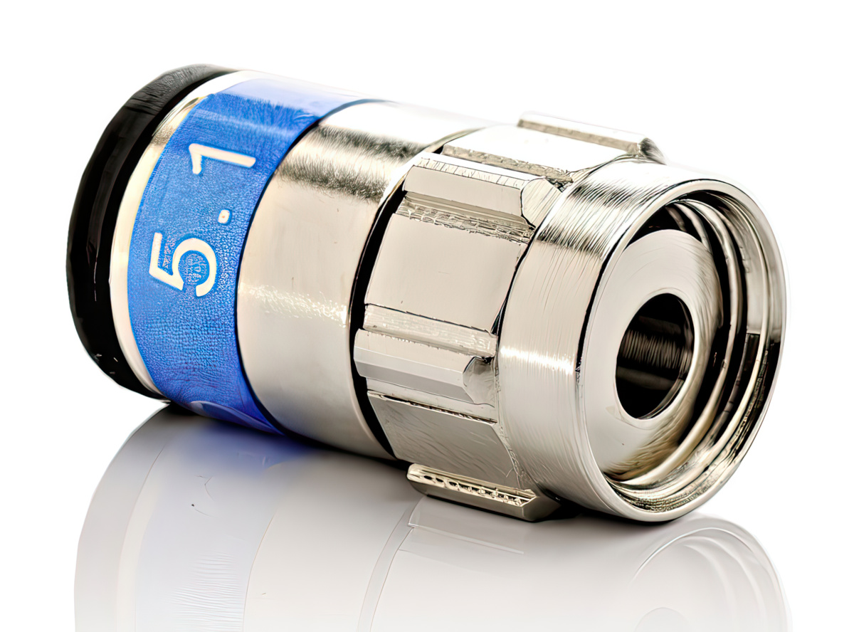 F-Stecker / Push-On F-Stecker 6.8 mm OVZ 027 / F-6-TD SELF INSTALL 5.1 NI - Kompressionsstecker