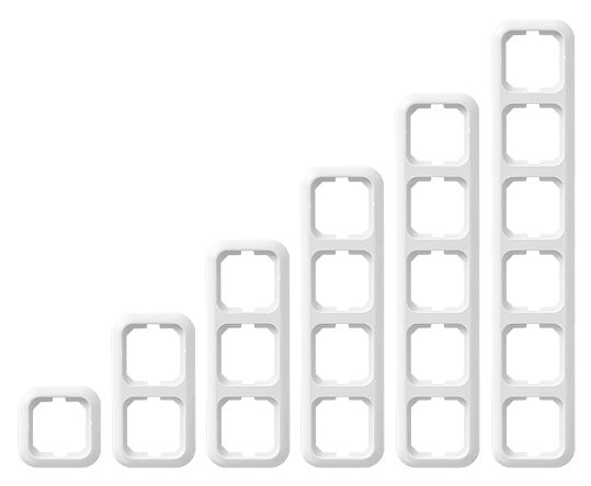 Opus Basic 560.032.27 Abdeckrahmen 5-fach alpinweiß