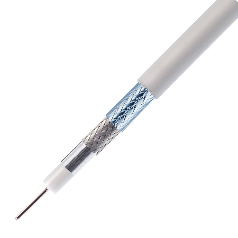 Sat-Kabel - Kathrein LCD 111 A+ Meterware 6.9 mm 130 dB Class A++ weiß